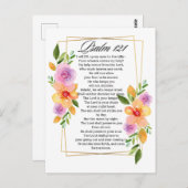 Psalm 121 Geometrisch Lijst Briefkaart (Voorkant / Achterkant)