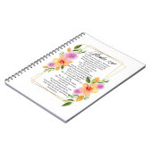 Psalm 121 Geometrisch Lijst Notitieboek (Linkerzijde)