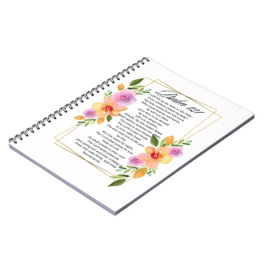 Psalm 121 Geometrisch Lijst Notitieboek (Linkerzijde)