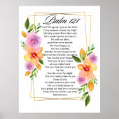 Psalm 121 Geometrisch Lijst Poster (Voorkant)