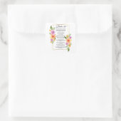 Psalm 121 Geometrisch Lijst Vierkante Sticker (Tas)