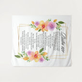 Psalm 121 Geometrisch Lijst Wandkleed (Voorkant (horizontaal))