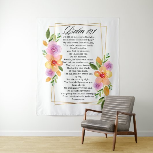 Psalm 121 Geometrisch Lijst Wandkleed (In situ)