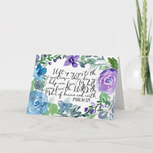 Psalm 121 Ik til mijn ogen op Kaart (Voorkant)