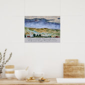 Psalm 121 Ik tilt mijn ogen op naar het heuvelland Poster (Keuken)