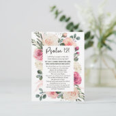 Psalm 121 Ik zal mijn ogen opheffen Bloemenbijbel Briefkaart (Staand voorkant)