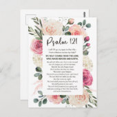 Psalm 121 Ik zal mijn ogen opheffen Bloemenbijbel Briefkaart (Voorkant / Achterkant)