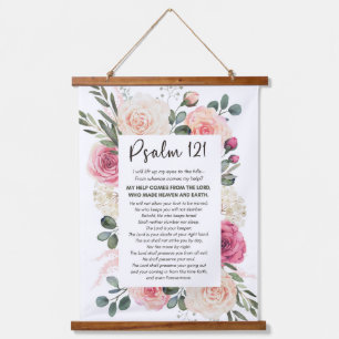 Psalm 121 Ik zal mijn ogen opheffen Bloemenbijbel Hangend Wandkleed