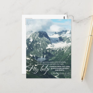 Psalm 121 Ik zal mijn ogen optillen naar de heuvel Briefkaart