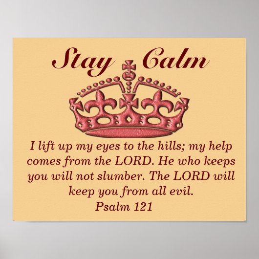 Psalm 121 - Kunstdruk Poster (Voorkant)