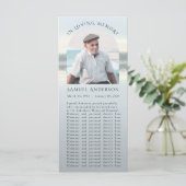 Psalm 121 Misty Lake Sunset Memorial Photo Card Kaart (Staand voorkant)