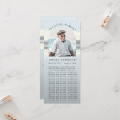 Psalm 121 Misty Lake Sunset Memorial Photo Card Kaart (Voorkant / Achterkant in situ)