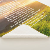 Psalm 121 Scripture Sherpa Blanket Deken (3/4)