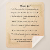 Psalm 121 sherpa blanket deken (Voorkant)