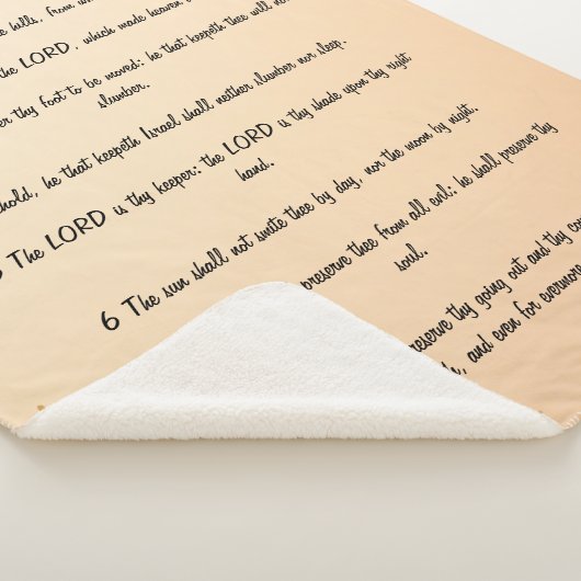 Psalm 121 sherpa blanket deken (3/4)