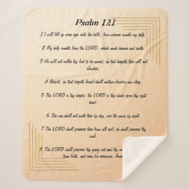 Psalm 121 sherpa blanket sherpa deken