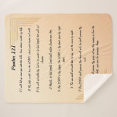 Psalm 121 sherpa blanket sherpa deken (Voorkant (horizontaal))