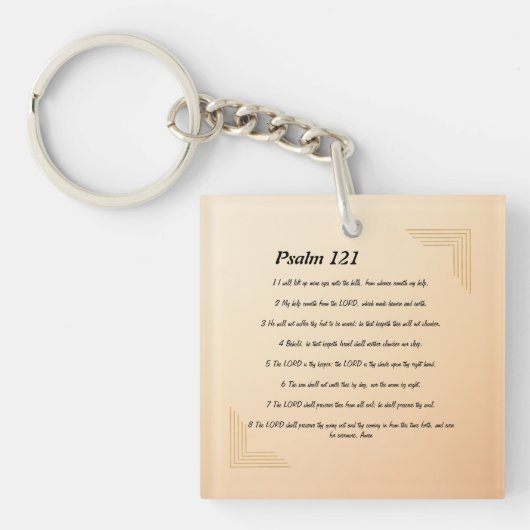 Psalm 121 sleutelhanger (voorkant)