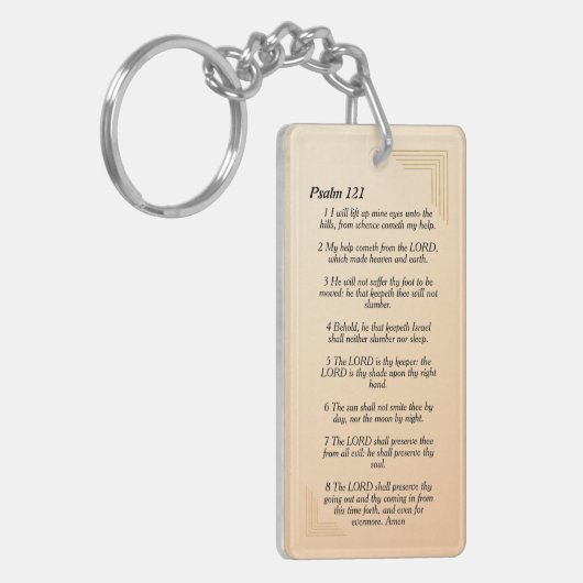 Psalm 121 sleutelhanger (Voorkant Links)