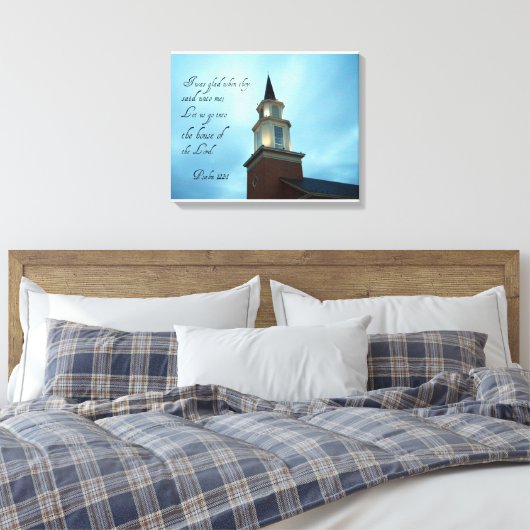 psalm 122:1 canvas afdruk (Insitu (Slaapkamer))