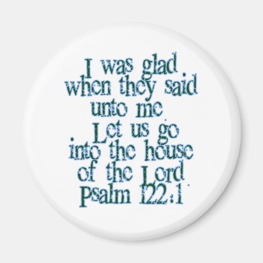 psalm 122:1 magneet (Voorkant)