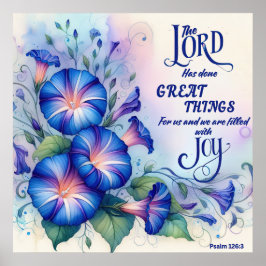 Psalm 126:3 Christelijk Poster