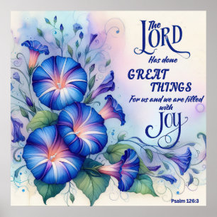 Psalm 126:3 Christelijk Poster