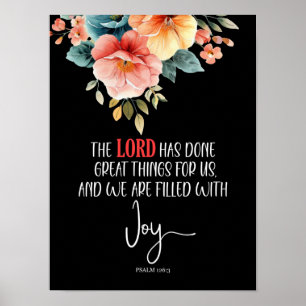 Psalm 126:3 De Heer heeft gedaan Poster