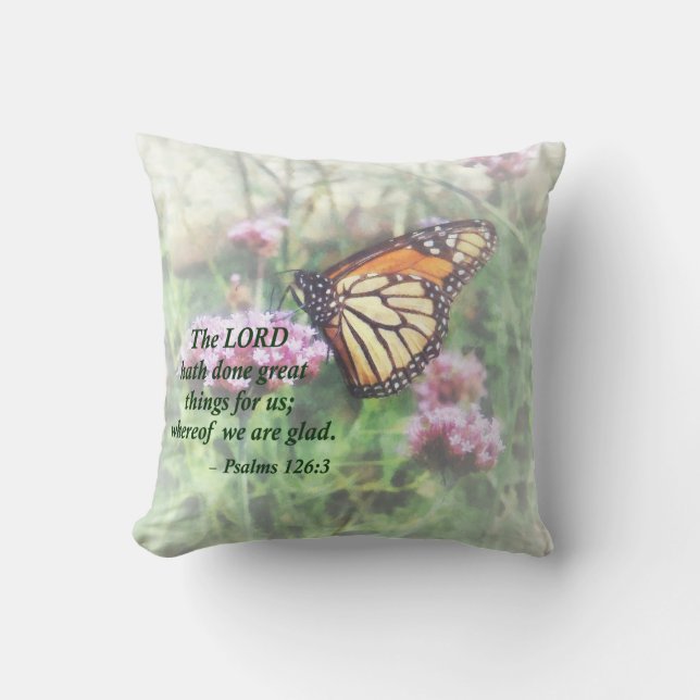 Psalm 126 3 De LORD-eed deed geweldige dingen Kussen (Voorkant)