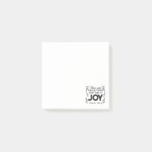 Psalm 126:5 Schrift Typografie – Oogsten in Blijds Post-it® Notes