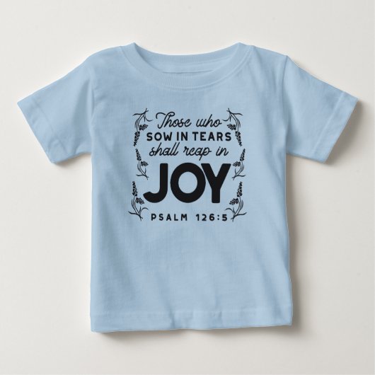Psalm 126:5 Schrift Typografie – Oogsten in Vreugd (Voorkant)