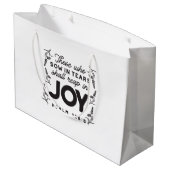 Psalm 126:5 Scripture Typography – Reap in Joy Groot Cadeauzakje (Achterkant Gekanteld)