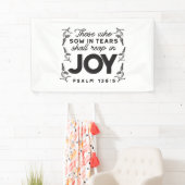 Psalm 126:5 Scripture Typography – Reap in Joy Spandoek (Insitu)