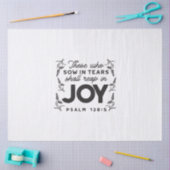 Psalm 126:5 Scripture Typography – Reap in Joy Tissuepapier (Craft)