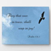 Psalm 126:5 Zij die in tranen zeugen, moeten ... Fotoplaat (Voorkant)