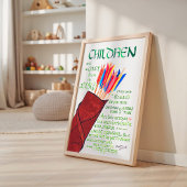 Psalm 127 3-5 Bijbelvers Christelijk Poster