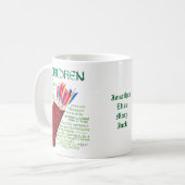 Psalm 127 3-5 Kinderen Bijbelvers Christelijk Koffiemok (Voorkant links)