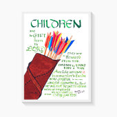Psalm 127 3-5 Kinderen Bijbelvers Christelijk Poster