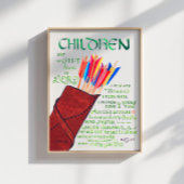 Psalm 127 3-5 Kinderen Bijbelvers Christelijk Poster