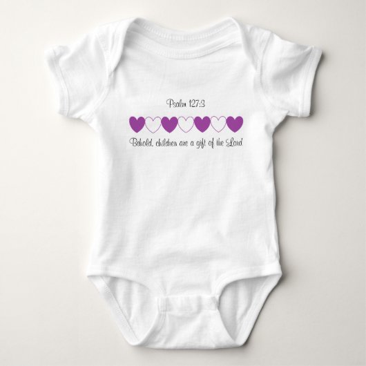 Psalm 127:3 Baby Creeper Romper (Voorkant)