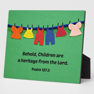 Psalm 127:3 Behold, Kinderen zijn een erfgoed... Fotoplaat