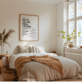 Psalm 127 Minimalistische Christelijke druk Poster