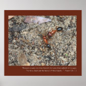 Psalm 128: 1, 2 Poster van de Manuscript (Voorkant)