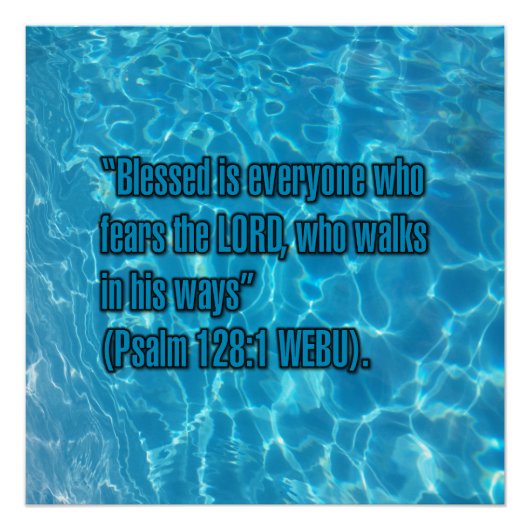 Psalm 128:1 WEBU Perfect Poster (Voorkant)