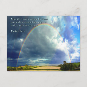 Psalm 128:5 volledige regenboog briefkaart