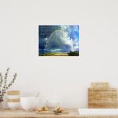 Psalm 128:5 volledige regenboog poster (Keuken)