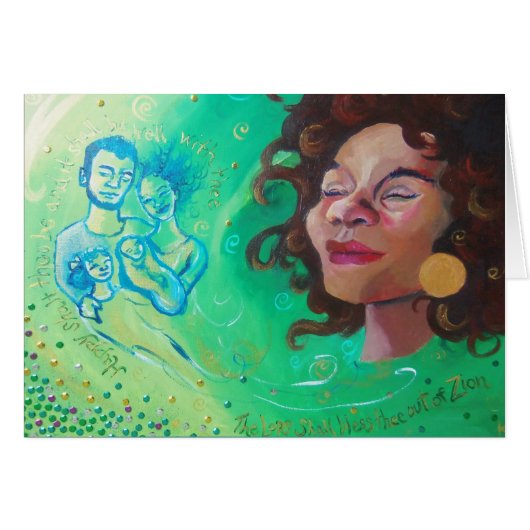 Psalm 128 Notecard (Voorkant Horizontaal)