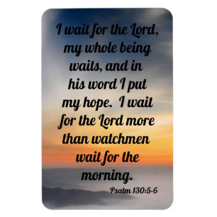 Psalm 130:5-6 magneet