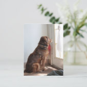 Psalm 130:5 Briefkaart venster Dog (Staand voorkant)