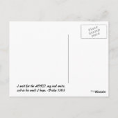 Psalm 130:5 Briefkaart venster Dog (Achterkant)